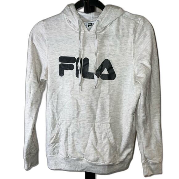 FILA Cream And Gray Heathered Sweatshirt Size Small - Picture 1 of 3